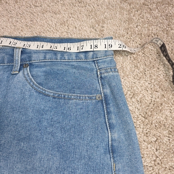 Umgee Women's Denim Mini Skirt Ram Hem Size 2XL Blue NWT - Picture 6 of 8